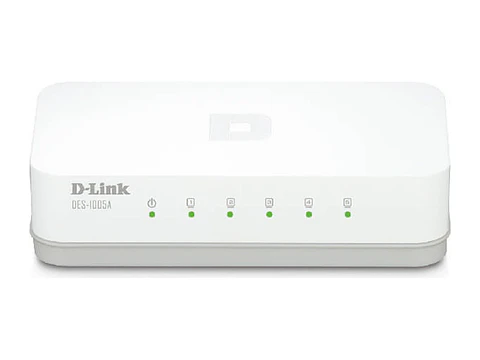 D-Link DES-1005A - Switch, 5 RJ-45 10/100 Mbps, Auto MDI/MDI-X, Presentación en caja