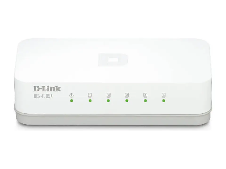 D-Link DES-1005A - Switch, 5 RJ-45 10/100 Mbps, Auto MDI/MDI-X, Presentación en caja 1