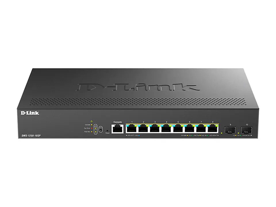 D-Link DMS-1250-10SP - Smart Switch - 8X Puertos 2.5G 1