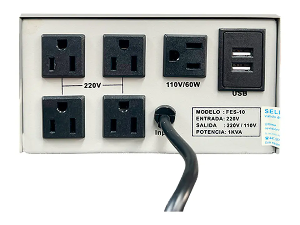 Elise FES-10 - Estabilizador de Voltaje - Fase, Estado Sólido, Potencia: 1KVA = 1000VA 2