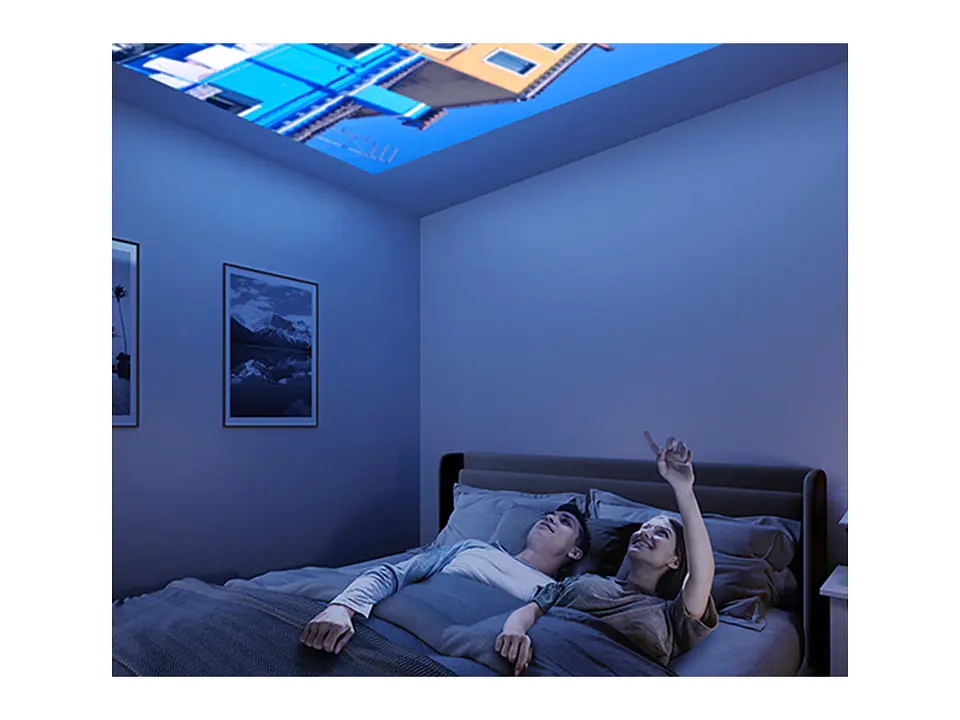 Epson V11HB76621 - Proyector Smart Portátil Lifestudio Flex Plus EF-72 - Roble - 4K PRO UHD 4