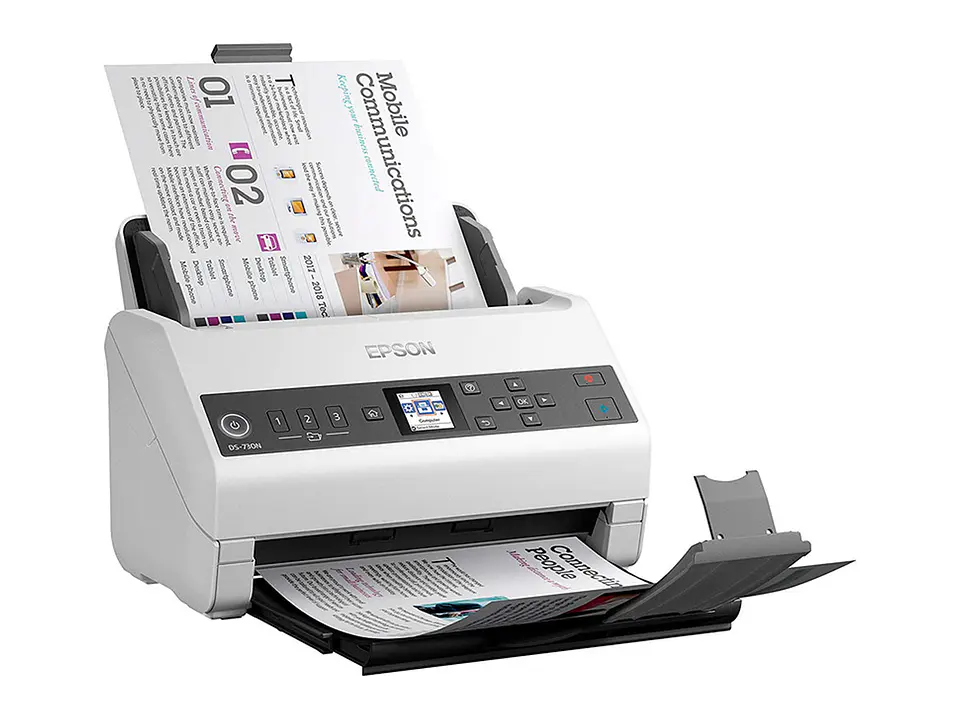 Epson B11B259201 - Escáner DS-730N, USB 2.0, Ethernet, Alimentacion Vertical, Duplex a color 1