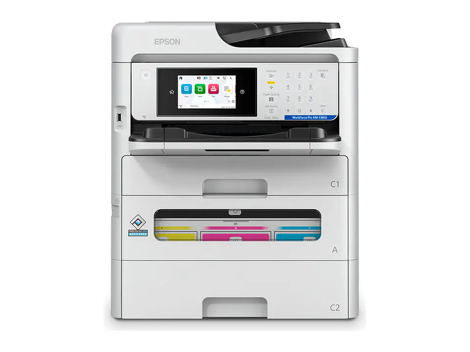 Epson C11CK19301 - Impresora MFP Color WorkForce Pro EM-C800, Imprime/Escanea/Copia/Fax/USB/WLAN/LAN 2
