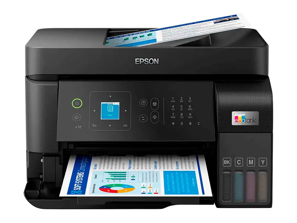 Epson C11CK57301 - Impresora Multifuncional EcoTank L5590, Imprime/Escanea/Copia/Fax/USB/LAN/Wi-Fi 1