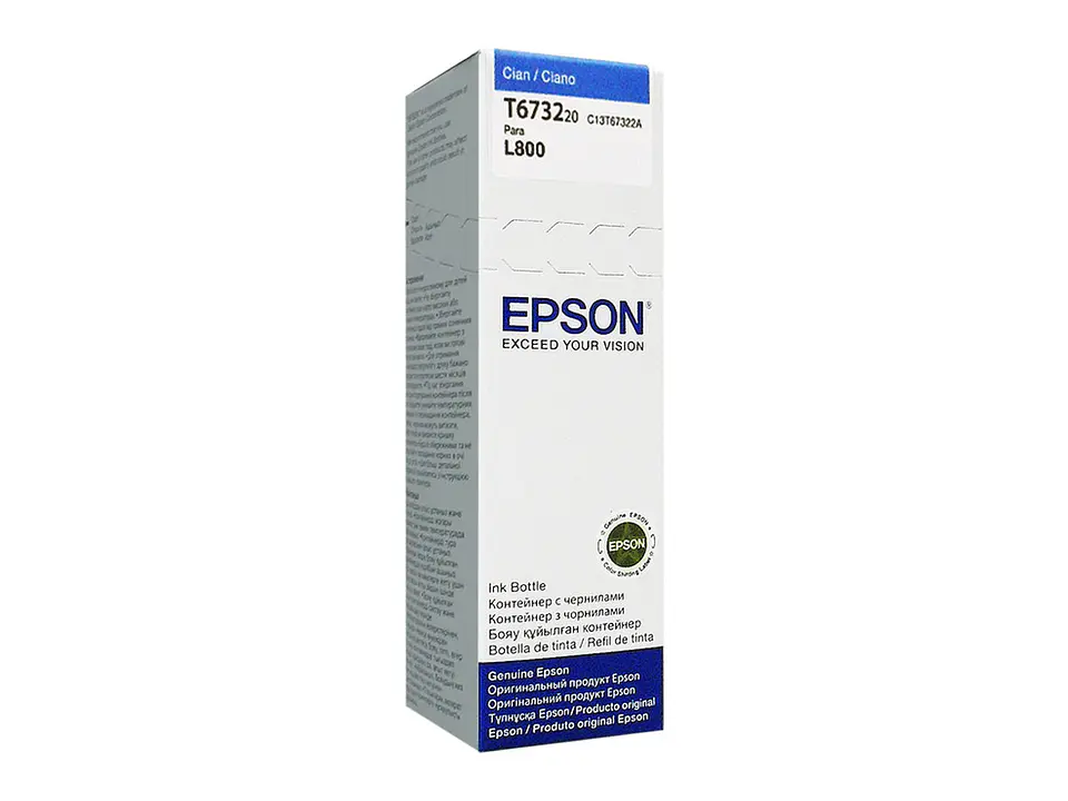 Epson T673220-AL - Tinta L800 Cian 1