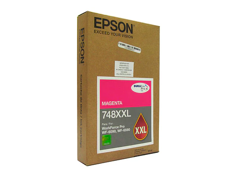 Epson T748XXL320-AL - cartucho de tinta 748XXL, Magenta, Alto Rendimiento, para WorkForce Pro