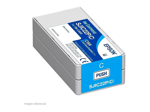 Epson C33S020581 - Cartucho de Tinta color Cian para impresoras TM-C3500