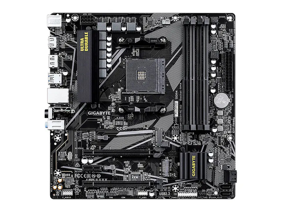 Motherboard Gigabyte B550M DS3H AC R2, Chipset AMD B550 Socket AMD AM4, micro-ATX 1