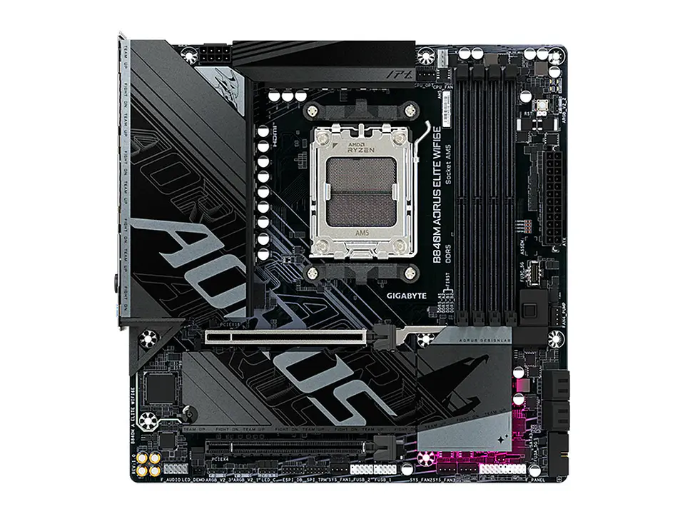 Motherboard GIGABYTE B840M AORUS ELITE WIFI6E, Chipset AMD B840, Socket AMD AM5, micro-ATX 1