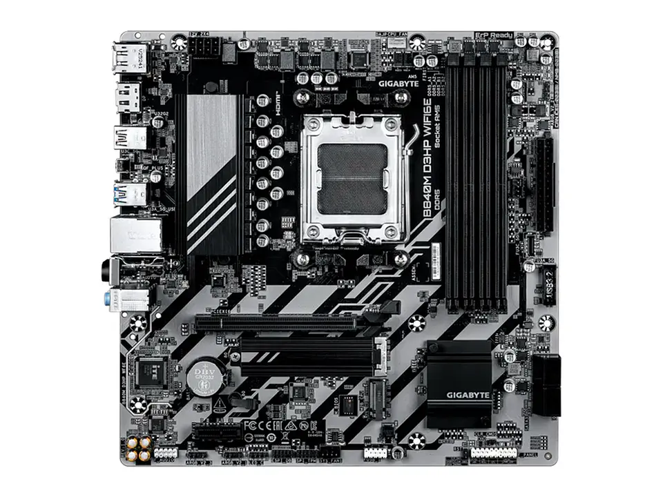 Motherboard GIGABYTE B840M D3HP WIFI6E, Chipset AMD B840, Socket AMD AM5, mATX 2