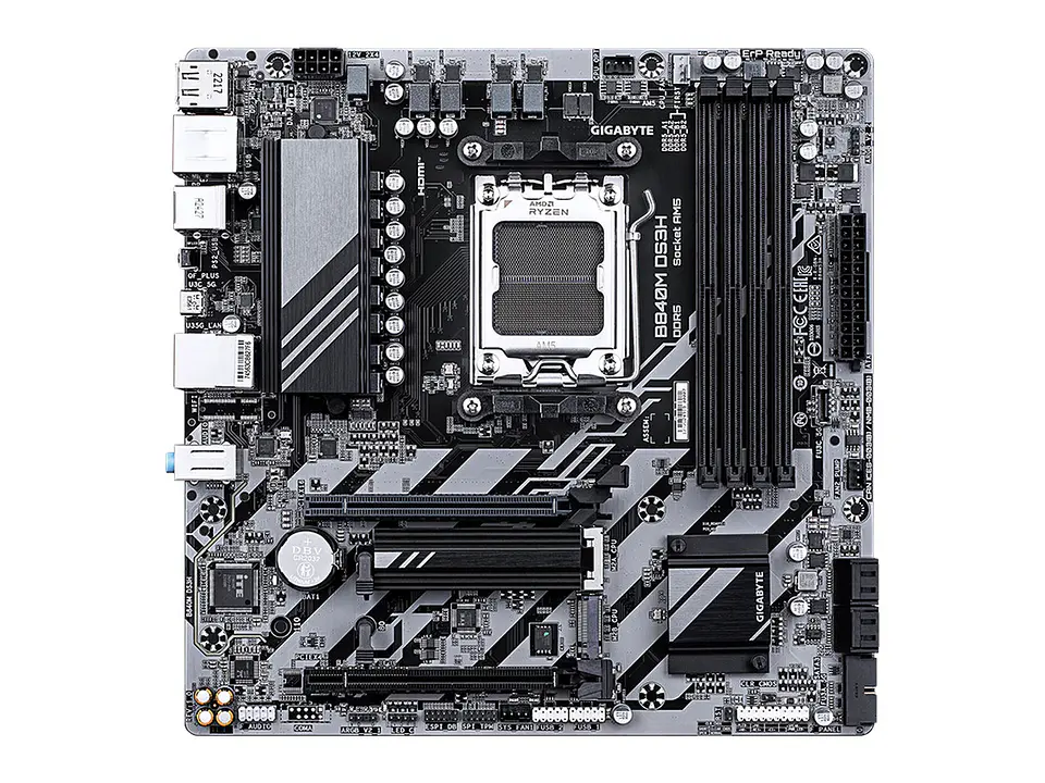 Motherboard GIGABYTE B840M DS3H, Chipset AMD B840, Socket AMD AM5, mATX 1