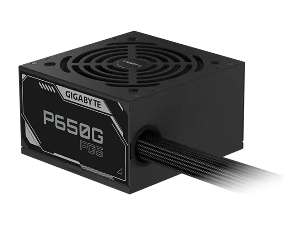 Fuente de alimentación Gigabyte P650G PCIE 5.1, 650W, ATX, 80 Plus Gold. 3