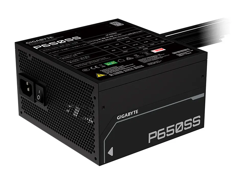Gigabyte GP-P650SS - Fuente de alimentación P650SS, 650W, 80 PLUS Siver, Formato ATX 1