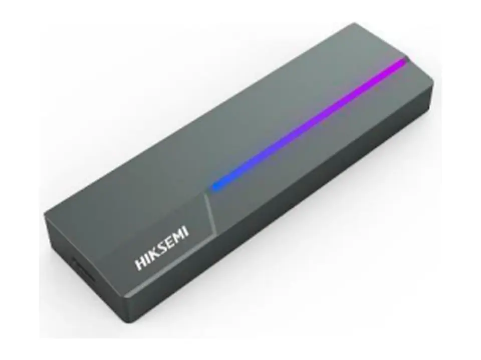 HIKSEMI HS-HUB-MDR1 - Enclosure (estuche) portatil MDR1 con luz RGB, Interfaz USB 3.2 Gen 2 Tipo-C, Gris 1