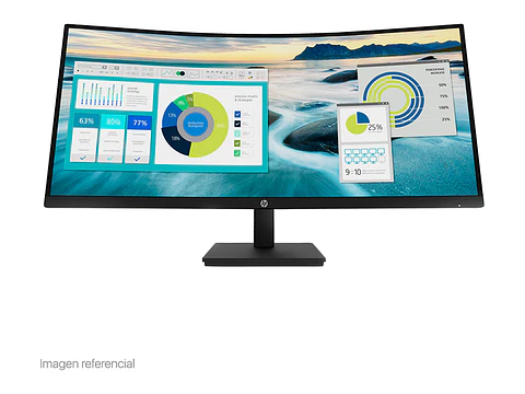 Monitor HP P34hc G4 WQHD VA USB-C Curvo 34" HDMI / DP / USB-A, Color Negro.