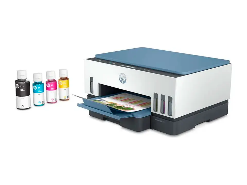 Multifuncional de tinta HP Smart Tank 725, Impresión/Escaneo/Copia/Wi-Fi/Bluetooth LE/USB 2