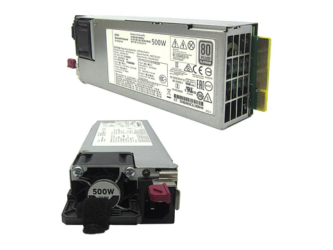 HPE 865408-B21 - Fuente de alimentación, 500W, 100V - 240VAC, 80 Plus Platinum, Hot-Plug