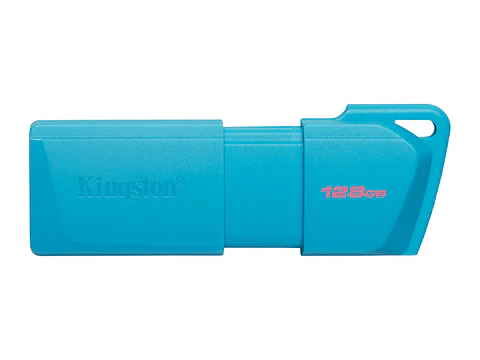 Kingston KC-U2L128-7LB - Memoria Flash USB DataTraveler Exodia M, 128GB, interfaz: USB 3.2 Gen 1, Azul