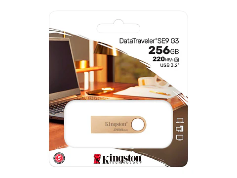 Kingston DTSE9G3/256GB - Memoria Flash USB DataTraveler SE9 G3, 256GB, USB 3.2 Gen 1 (Tipo-A)