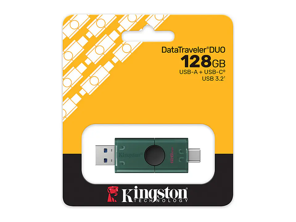 Kingston DTDEG2/128GB - Memoria Flash USB DataTraveler Duo, 128GB USB 3.2 Gen 1, Color Negro Mate 4