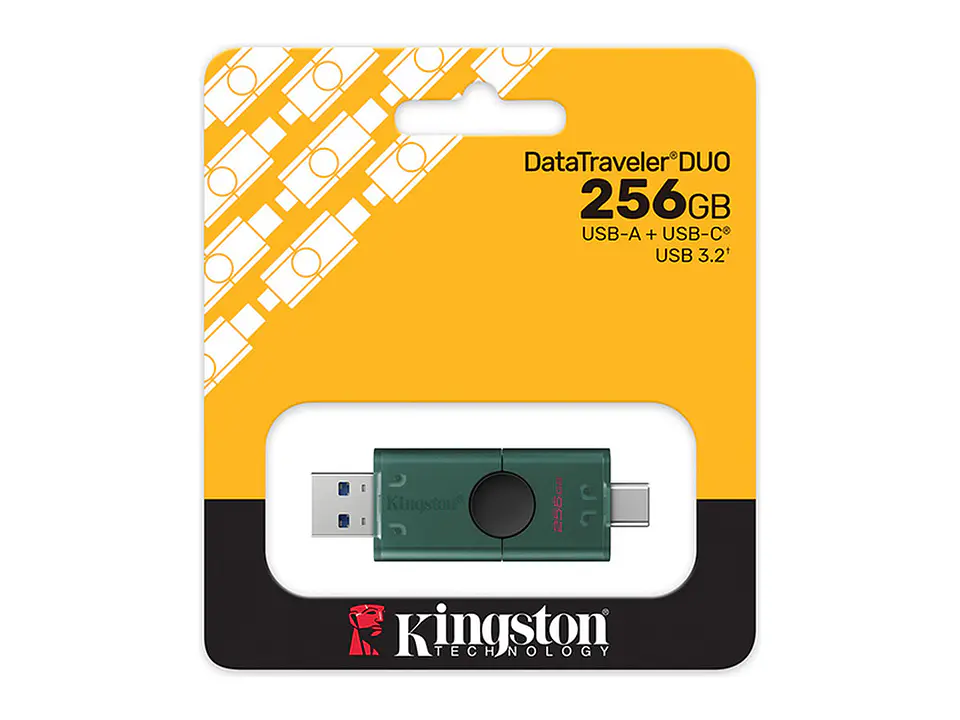 Kingston DTDEG2/256GB - Memoria Flash USB DataTraveler Duo, 256GB USB 3.2 Gen 1, Color Negro Mate 4