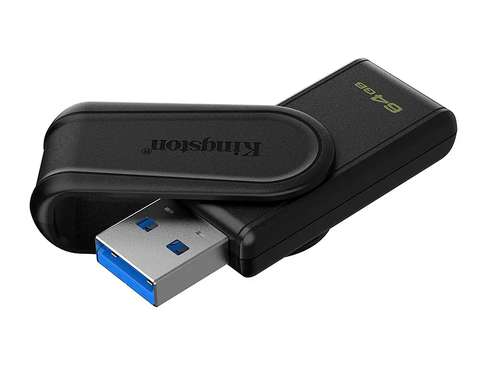Kingston DTXS/64GB - Memoria Flash USB DataTraveler Exodia S, 64GB, interfaz: USB 3.2 Gen 1, Negro 1