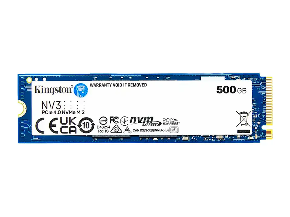 Kingston SNV3S/500G - Unidad en estado solido 500GB NV3 PCIe 4.0 NVMe M.2 SSD 1