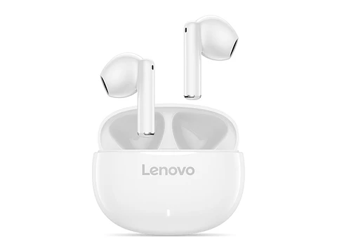 Lenovo GXD1Q65145 - Auriculares estéreo inalámbricos con microfono E310 independientes, color blanco
