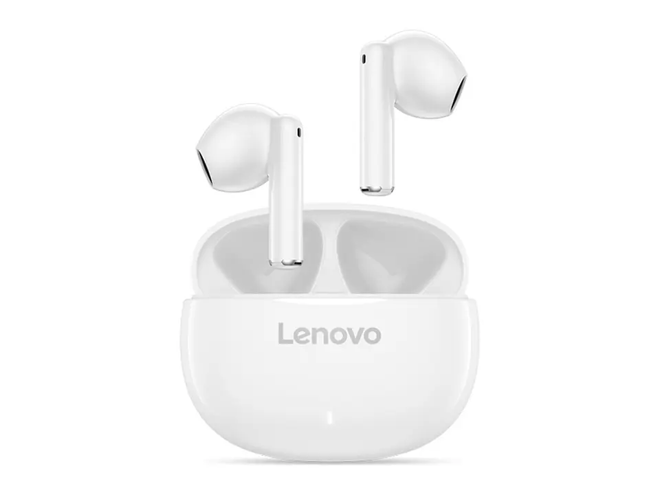 Lenovo GXD1Q65145 - Auriculares estéreo inalámbricos con microfono E310 independientes, color blanco 1