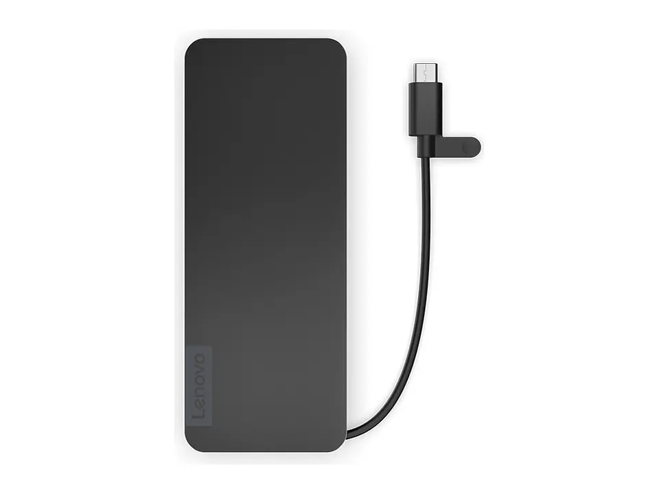 Lenovo 4X11N40212 - Hub de puertos portatil, delgado, Interfaz: USB-C, Color Eclipse Black (Negro) 2