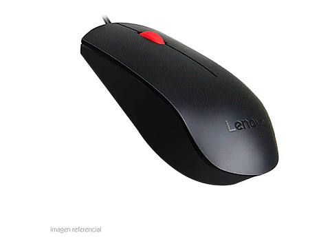 Lenovo 4Y50R20863 - Mouse óptico Essential, 1600 dpi, USB, Negro, presentación en caja