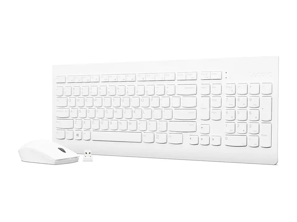 Lenovo GX31F38002 - Kit de Teclado + Mouse combo, 510, Inalámbrico, Color Blanco 1