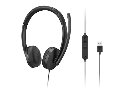 Lenovo 4XD1P83425 - Auriculares Stereo con micrófono Gen 2, Interfaz USB-A