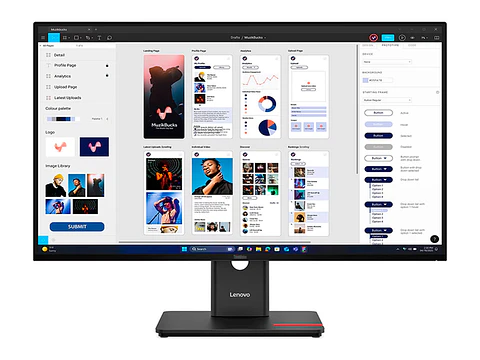 Lenovo 64B0ZAR1LA - Monitor Plano ThinkVision T32UD-40, 31" WLED UHD/IPS/HDMI/DP/USB-C/USB-A/RJ45