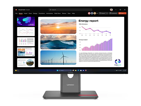 Lenovo 64B2GAR1LA - Monitor Plano ThinkVision P24Q-40, 23.8" QHD/IPS/HDMI/DP/DP-OUT/USB-A/USB-B/USB-C