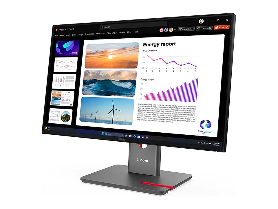 Lenovo 64B2GAR1LA - Monitor Plano ThinkVision P24Q-40, 23.8