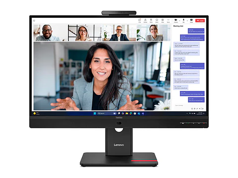 Lenovo 64B8UAR1LA - Monitor Plano ThinkVision T27QD-4v, 27" WLED QHD/IPS/HDMI/DP/DP-OUT/USB-C/RJ45/5Wx2