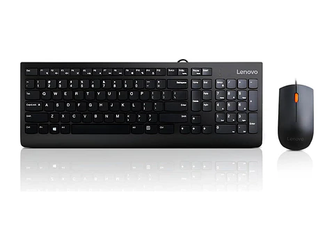 Lenovo GX30M39630 - Kit Combo Teclado + Mouse 300, Interfaz USB, Ambidiestro, Diseño elegante