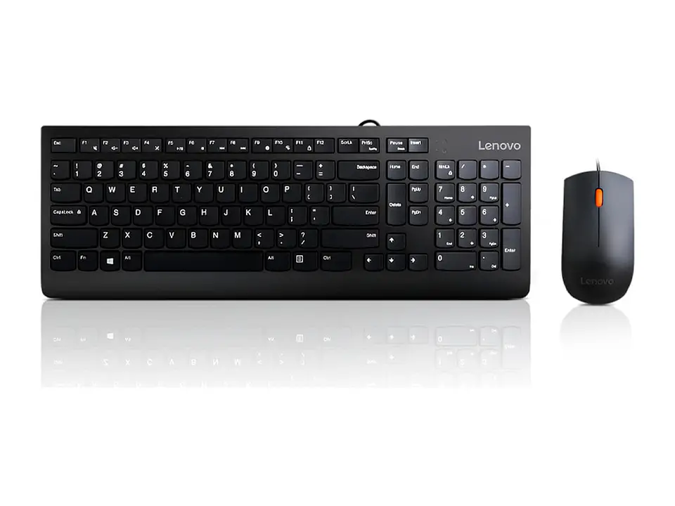 Lenovo GX30M39630 - Kit Combo Teclado + Mouse 300, Interfaz USB, Ambidiestro, Diseño elegante 1