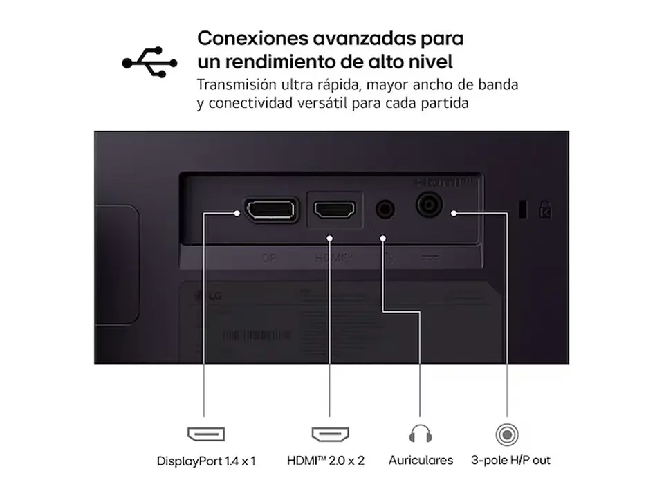 LG 27G414B - Monitor LG UltraGear G4, 27/FHD/IPS/144Hz/HDMI/DP/Salida para auriculares 4