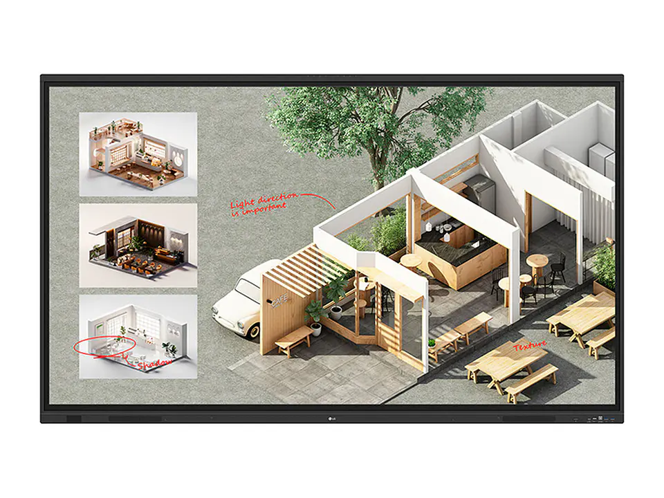 LG 86TR3DQ-B - Pantalla Tactil Interactiva LG CreateBoard Standard 86