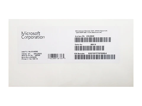 Microsoft Windows Server CAL 2025 1PK DEVICE CAL (EP2-25235)