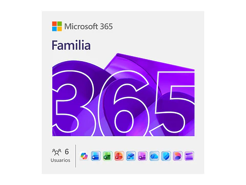 Microsoft EP2-32295 - Licenciamiento Virtual (ESD) 365 Familia (Licencia de 12 meses / 1 a 6 usuarios)