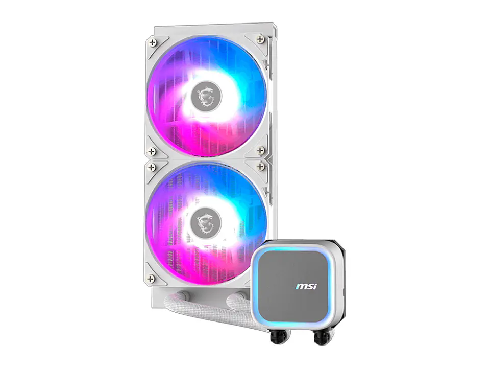 Refrigeracion líquida MSI MAG CORELIQUID A13 240 WHITE / Cantidad de ventiladores: 2 2