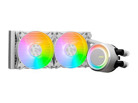 Refrigeracion líquida MSI MAG CORELIQUID E240 / Cantidad de ventiladores: 2, Color Blanco