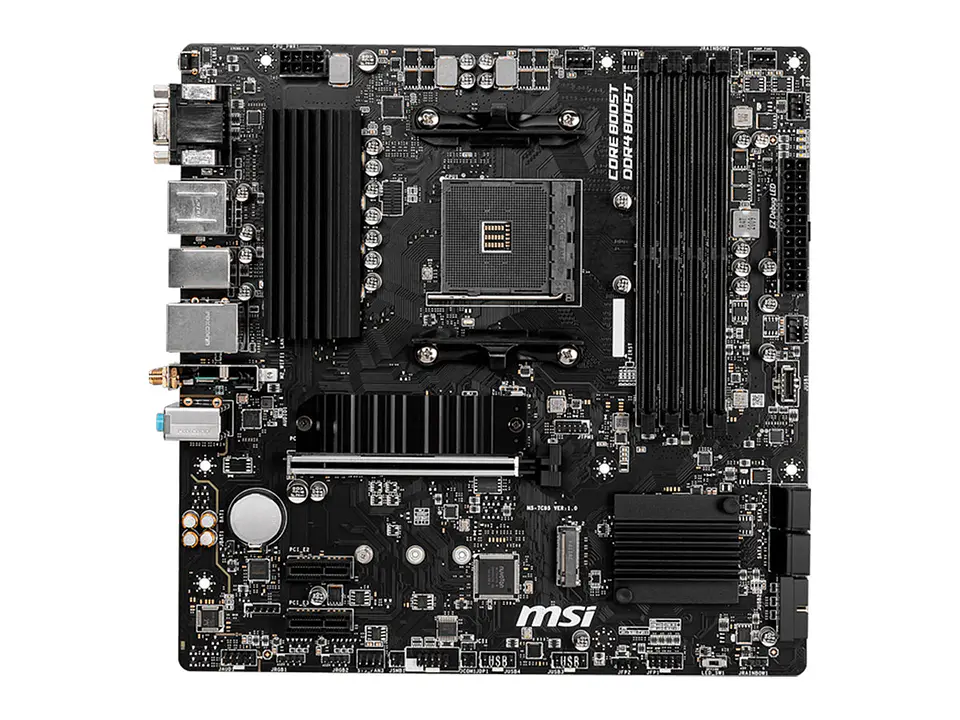 Motherboard MSI B550M PRO-VDH WIFI, AMD B550, AM4 Socket, VGA, HDMI, DP, USB 3.2 Gen1 1