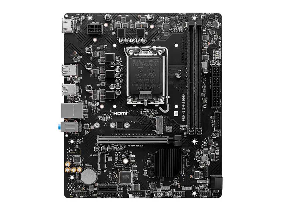 Motherboard MSI PRO H610M-S DDR4, Chipset Intel H610, LGA1700, mATX 1