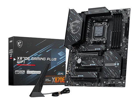 Motherboard MSI X870E GAMING PLUS WIFI, Chipset AMD X870E, Socket AMD AM5, ATX