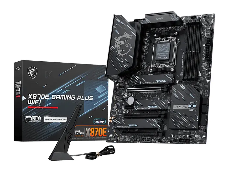 Motherboard MSI X870E GAMING PLUS WIFI, Chipset AMD X870E, Socket AMD AM5, ATX 1