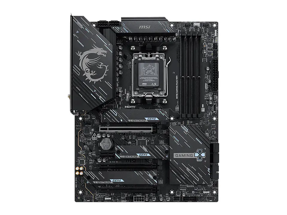Motherboard MSI X870E GAMING PLUS WIFI, Chipset AMD X870E, Socket AMD AM5, ATX 2